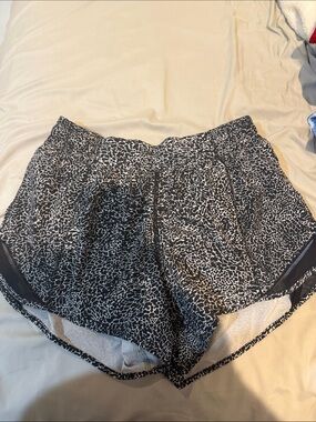 lululemon athletica Black & White Printed Athletic Shorts